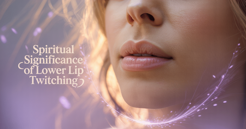 Spiritual Significance of Lower Lip Twitching
